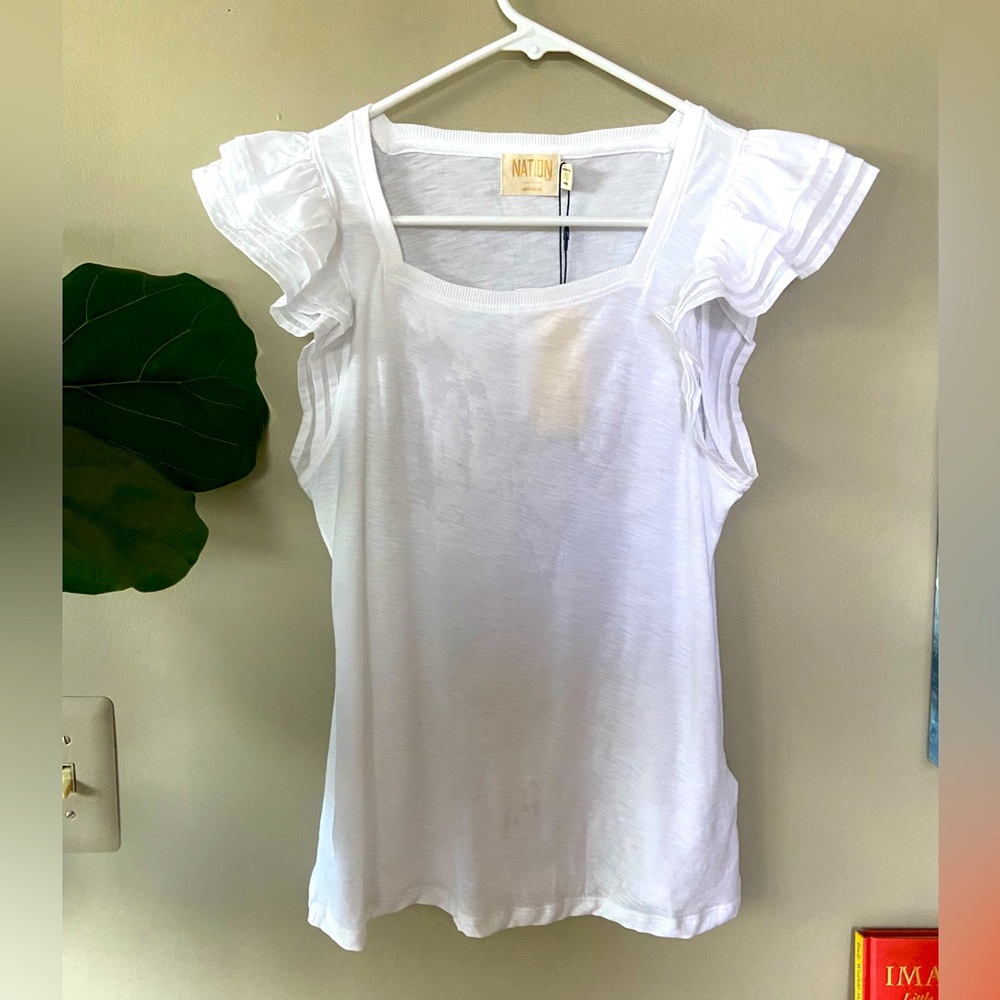 NWT NATION, LTD Cameo Tank WHITE XS